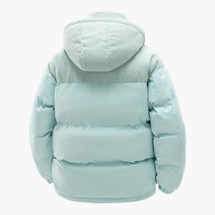 Lune London | Casual Hooded Jacket with Puffer and Color Block Design