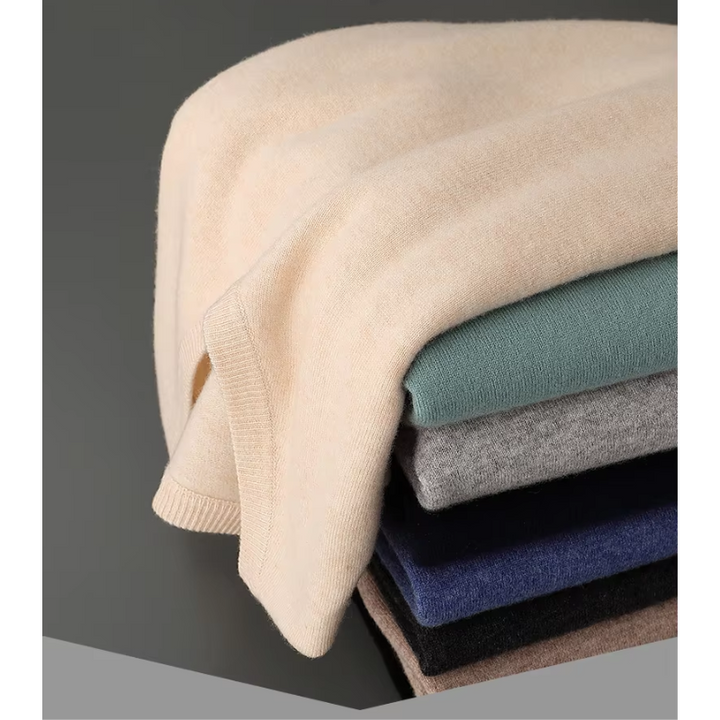 Chic Und Stil | Cashmere Sweater Men V-Neck Soft Cashmere Knit Material