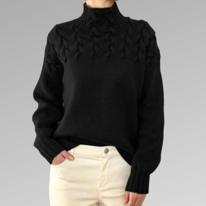 Lune London | Pull en col roulé élégant et chaud