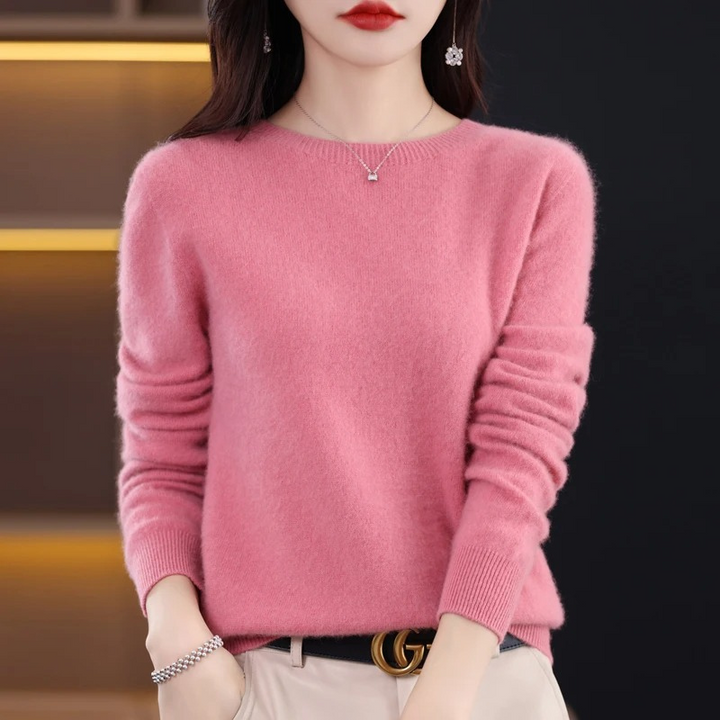 Lune London | Women's Sweater - Cashmere Round Neck Soft Luxury Warm Sweater