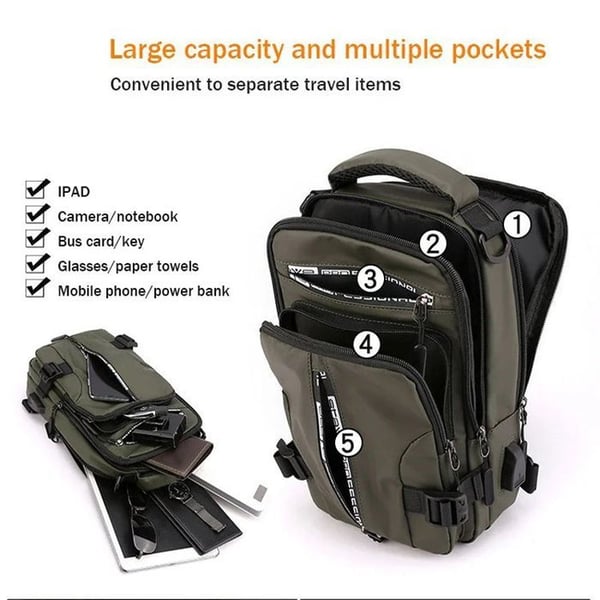 Lune London | Men's Waterproof Messenger Bag