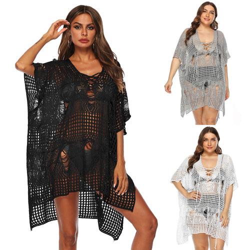 Lune London Transparent Crochet Beach Dress for Women