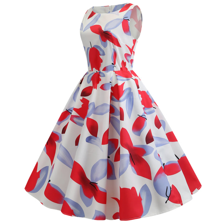 Robe swing pour femmes avec motifs floraux et silhouette ajustée Chic & Stil