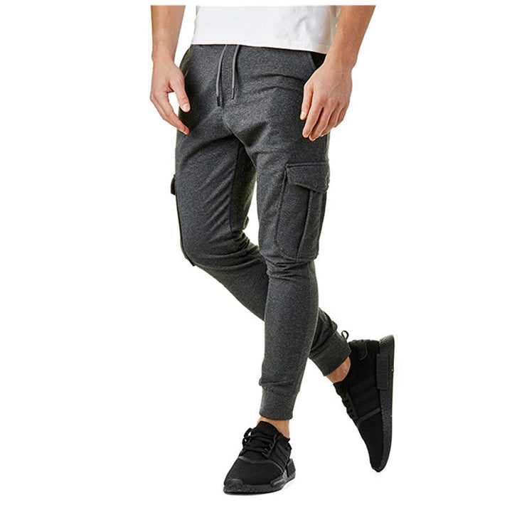 Slim fit cargo pants for men with side pockets and elastic waist Lune London