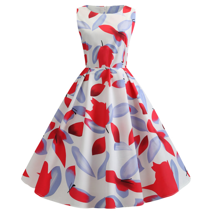 Robe swing pour femmes avec motifs floraux et silhouette ajustée Chic & Stil