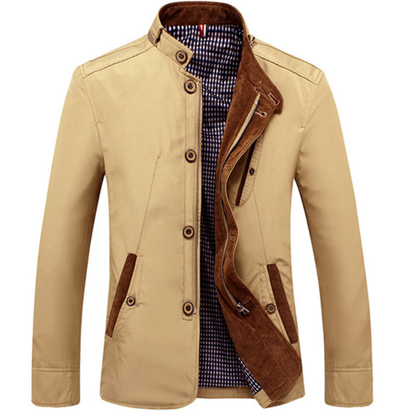 Elegant transitional jacket for men with a refined interior Lune London