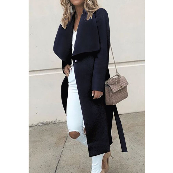 Ladies elegant overlay with large collar Lune London