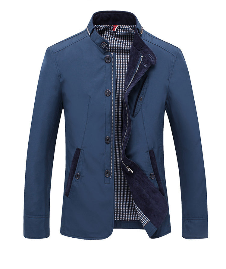 Elegant transitional jacket for men with a refined interior Lune London