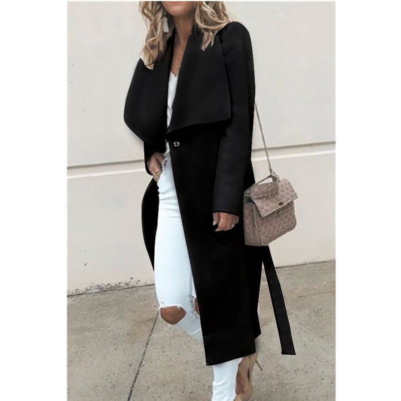 Ladies elegant overlay with large collar Lune London