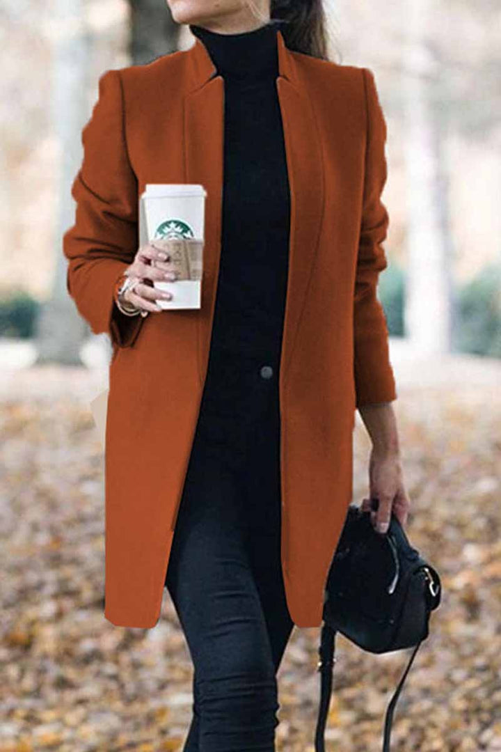 Lune London | Elegant coat with stand-up collar