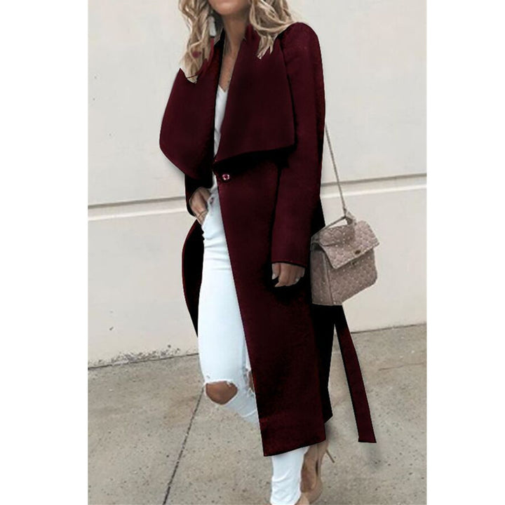 Ladies elegant overlay with large collar Lune London