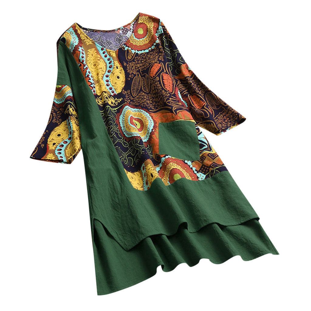 Tunique femme avec motif coloré et coupe décontractée Chic & Stil