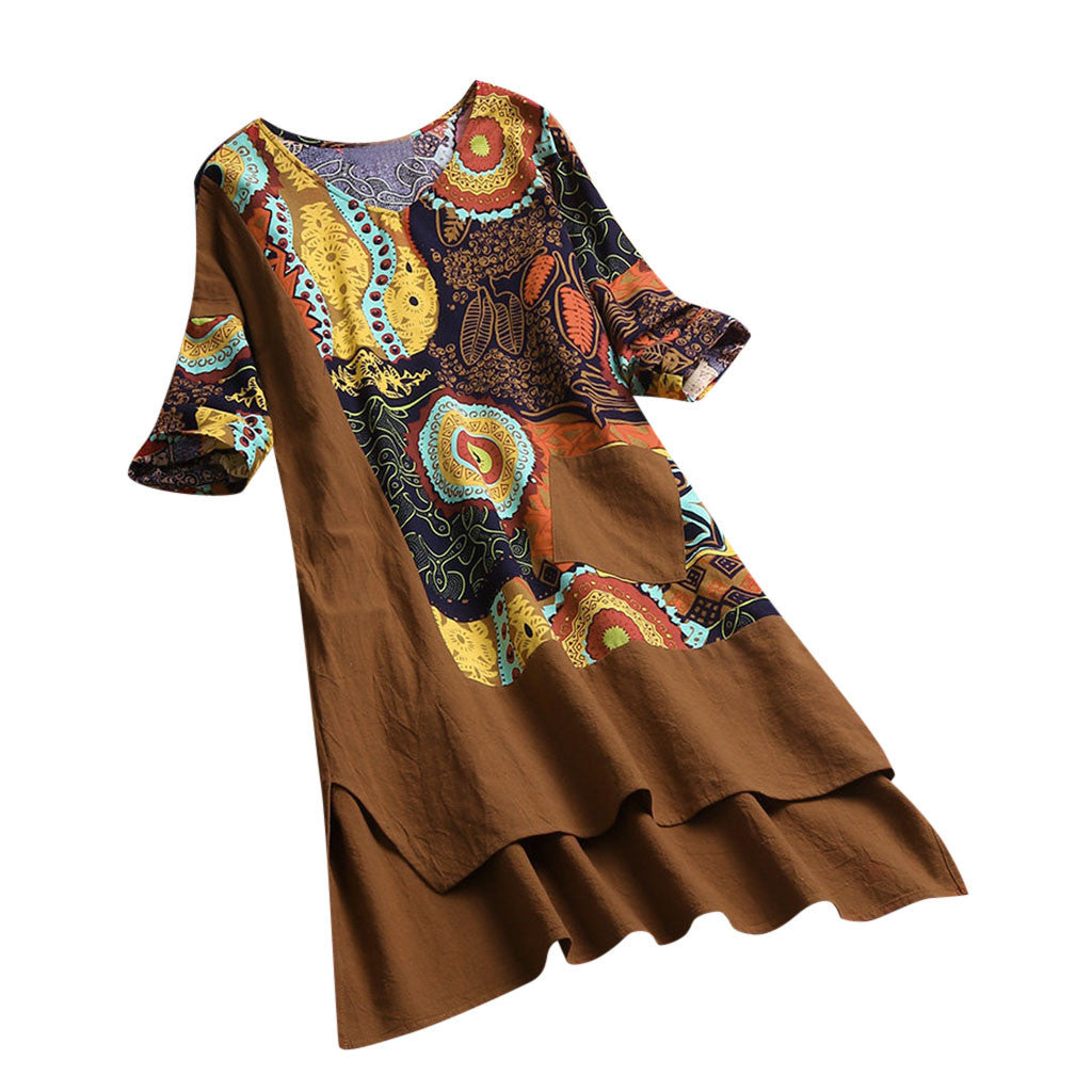 Tunique femme avec motif coloré et coupe décontractée Chic & Stil