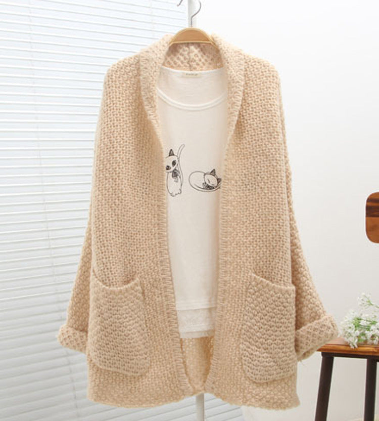 Gilet en tricot épais pour femmes avec bords bruts et poches pratiques Chic & Stil