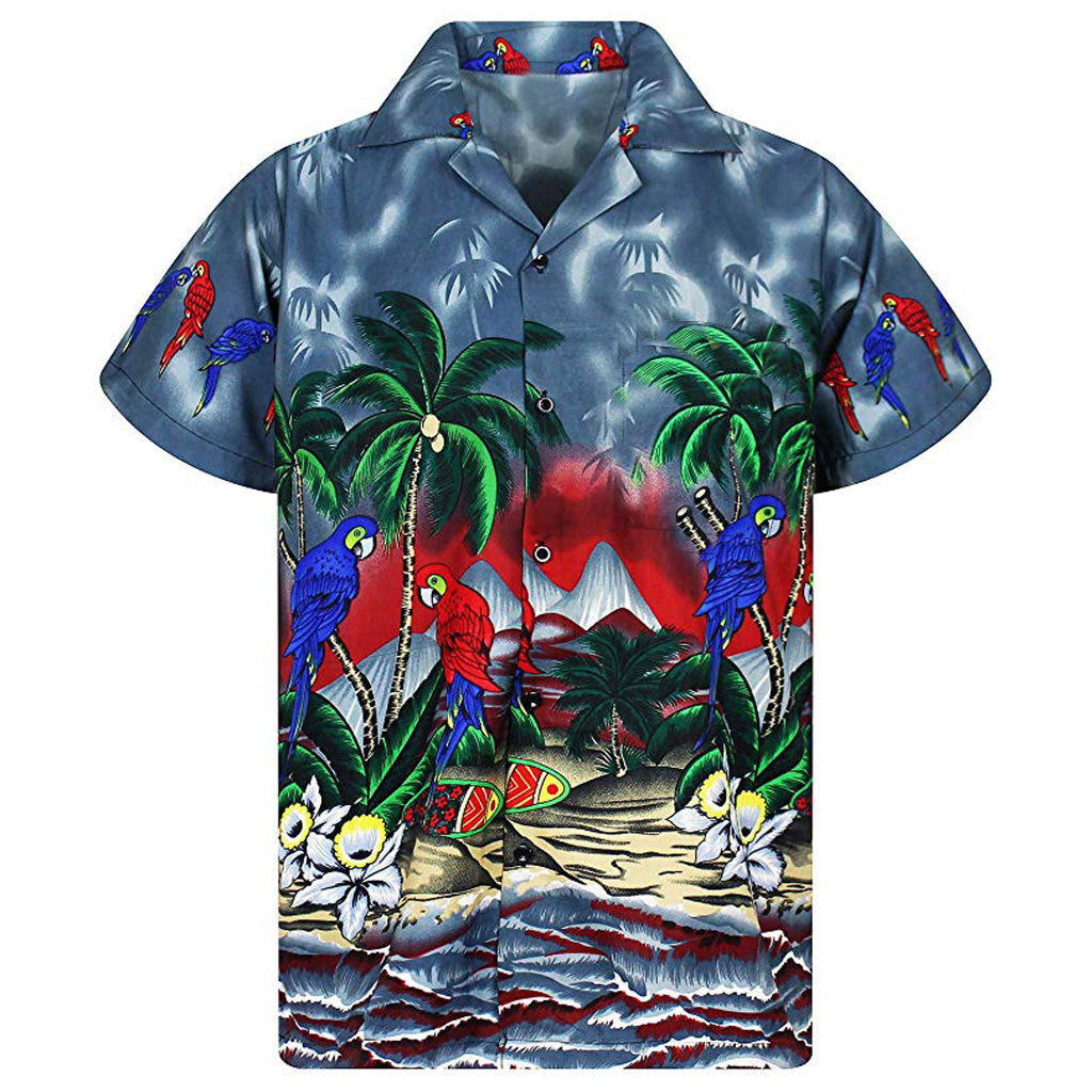 Summer shirt for men with tropical print Lune London