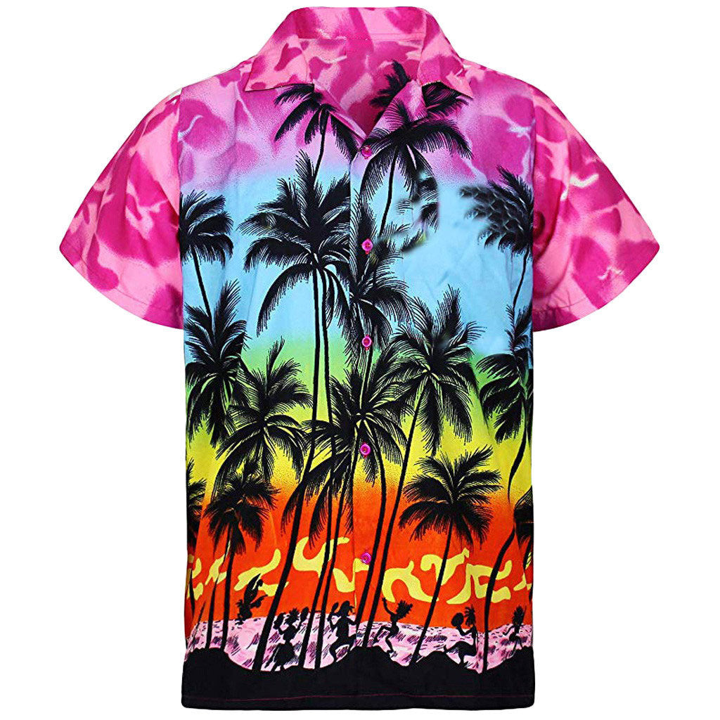 Summer shirt for men with tropical print Lune London