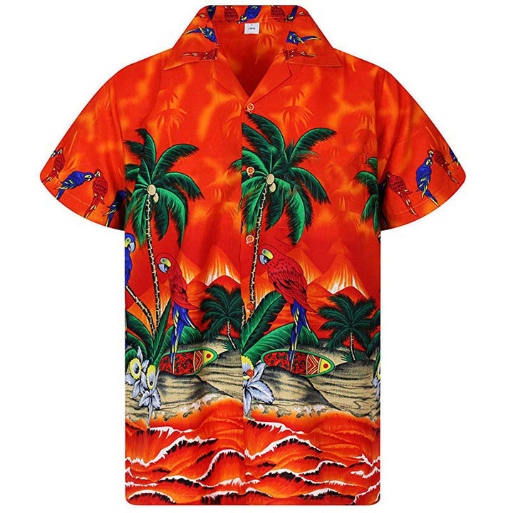 Summer shirt for men with tropical print Lune London