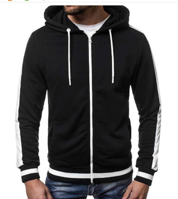 Men's sporty hoodie with contrasting stripes Lune London
