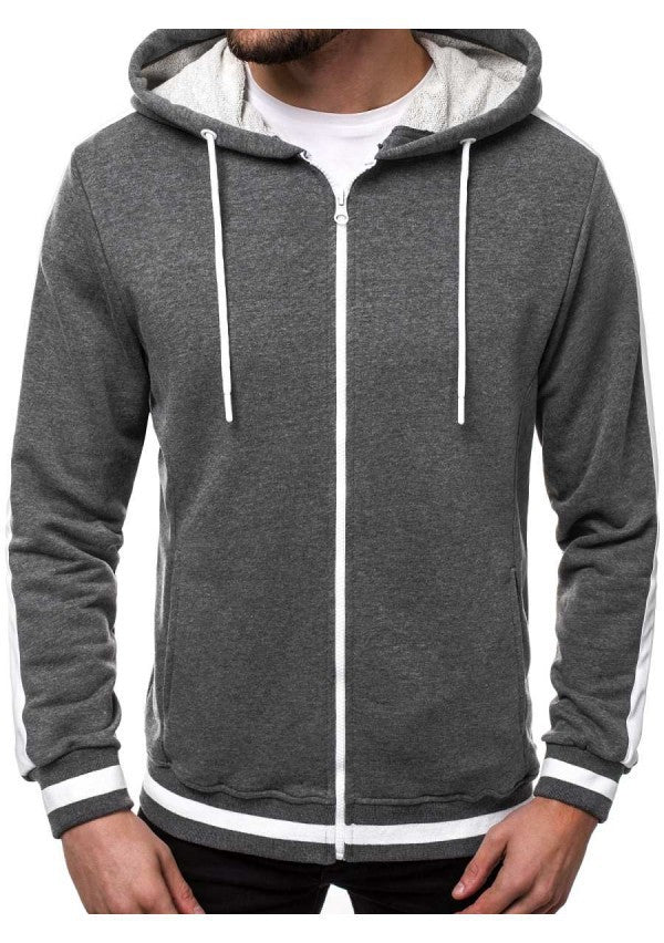 Men's sporty hoodie with contrasting stripes Lune London