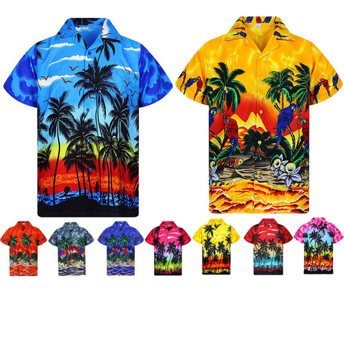 Summer shirt for men with tropical print Lune London