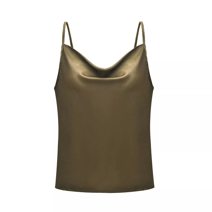 Ladies Luxury Satin Spaghetti Top Lune London