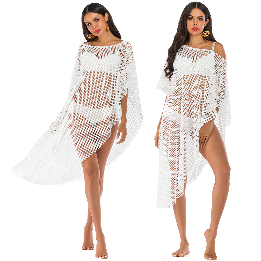 Ladies Elegant Transparent Mesh Swimming Kaftan Lune London