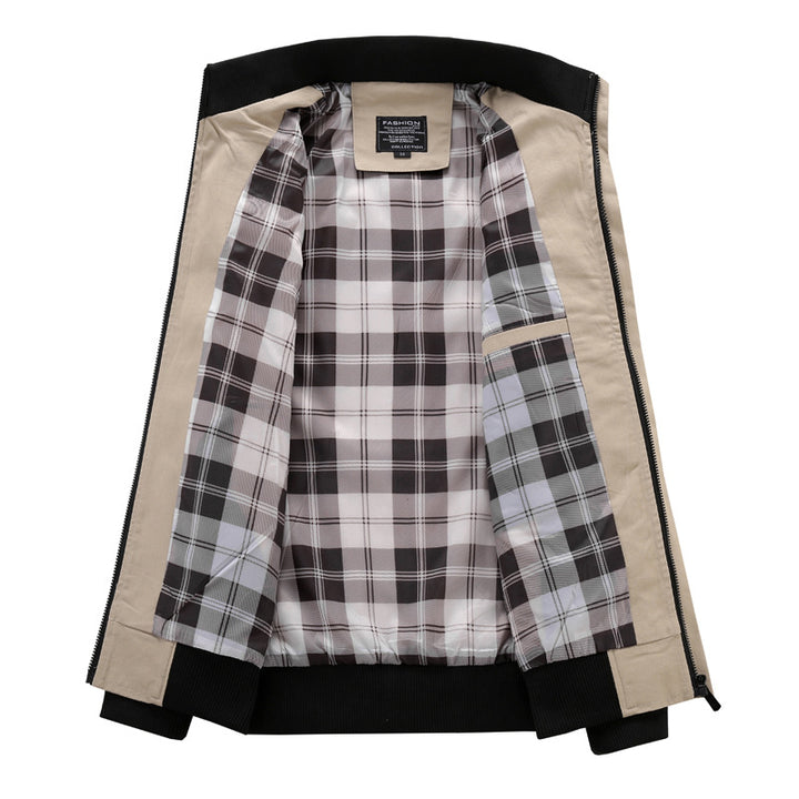 Trendy field jacket for men with practical pockets and high collar Lune London