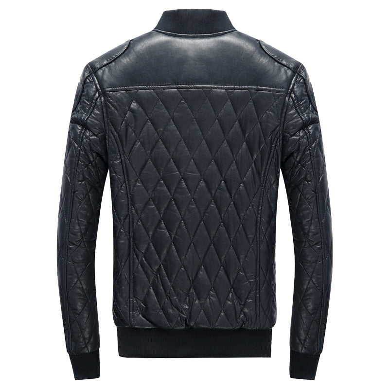 Quilted leather jacket for men Lune London