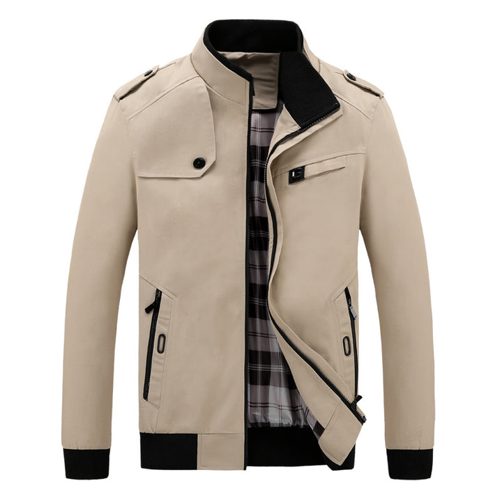 Trendy field jacket for men with practical pockets and high collar Lune London