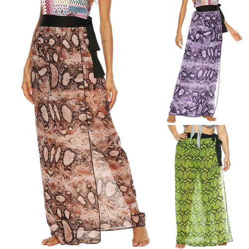 Ladies Elegant Maxi Beach Sarong Wrapped Lune London