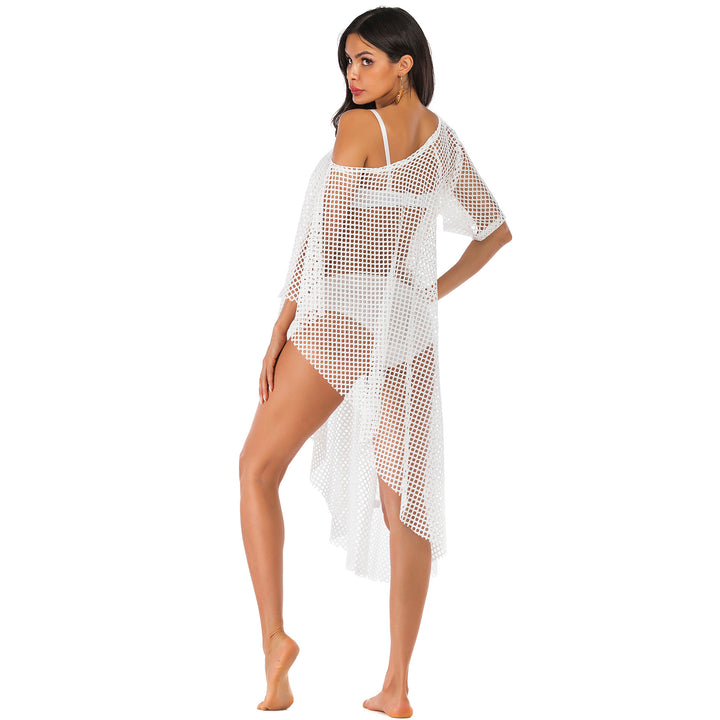 Ladies Elegant Transparent Mesh Swimming Kaftan Lune London