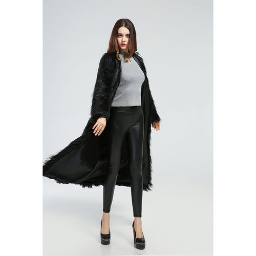 Elegant mid-length dress for women with luxurious faux fur Lune London