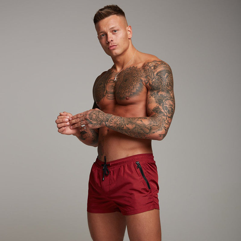 Shorts de bain pour hommes à séchage rapide avec poches zippées pratiques Lune London