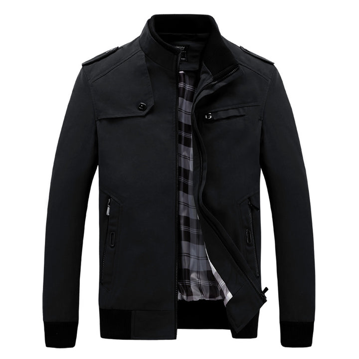 Trendy field jacket for men with practical pockets and high collar Lune London