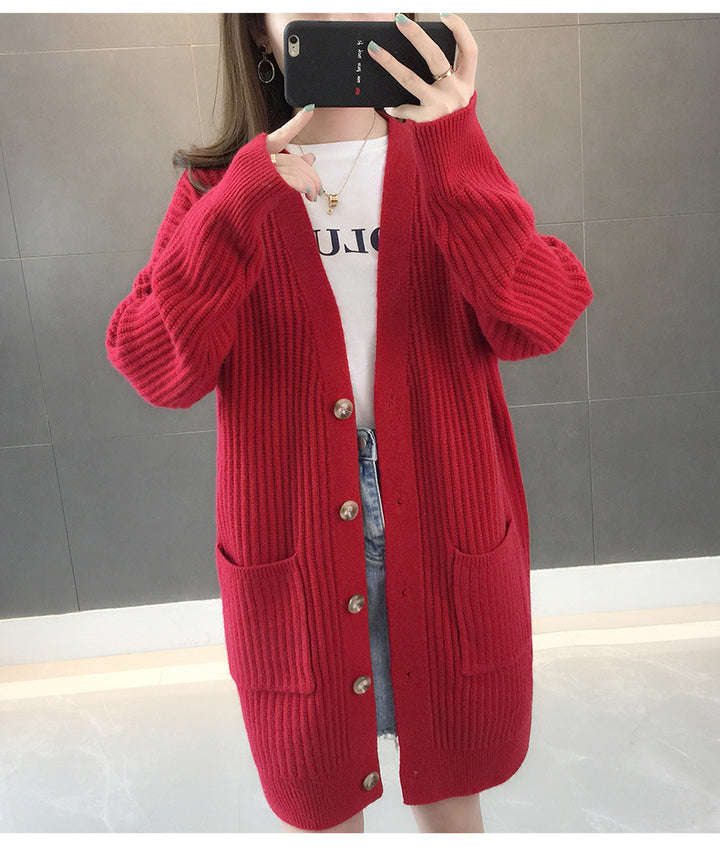 Cardigan pour femmes avec poches à rabat et patte de boutonnage Chic & Stil