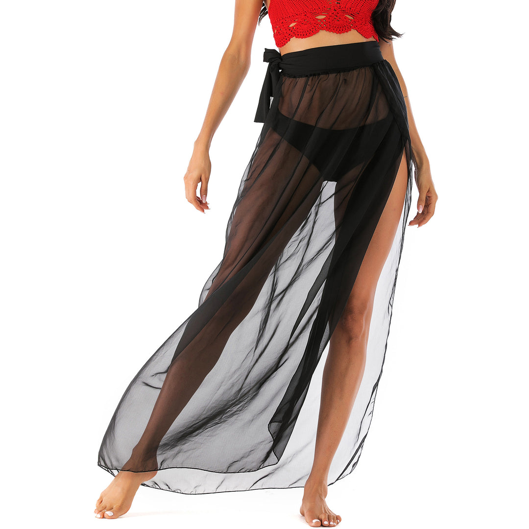 Chic and Style layered transparent maxi skirt ladies