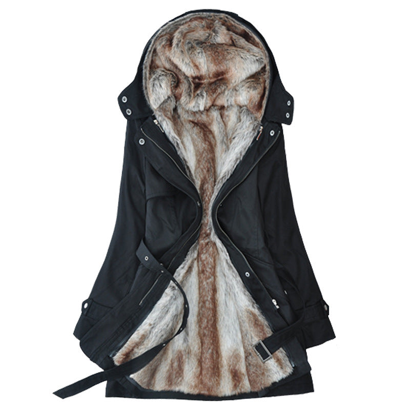 Ladies Long Winter Parka with Soft Lining of Chic and Style