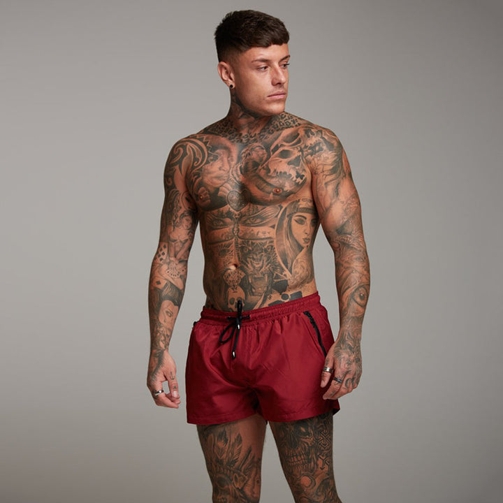 Shorts de bain pour hommes à séchage rapide avec poches zippées pratiques Lune London