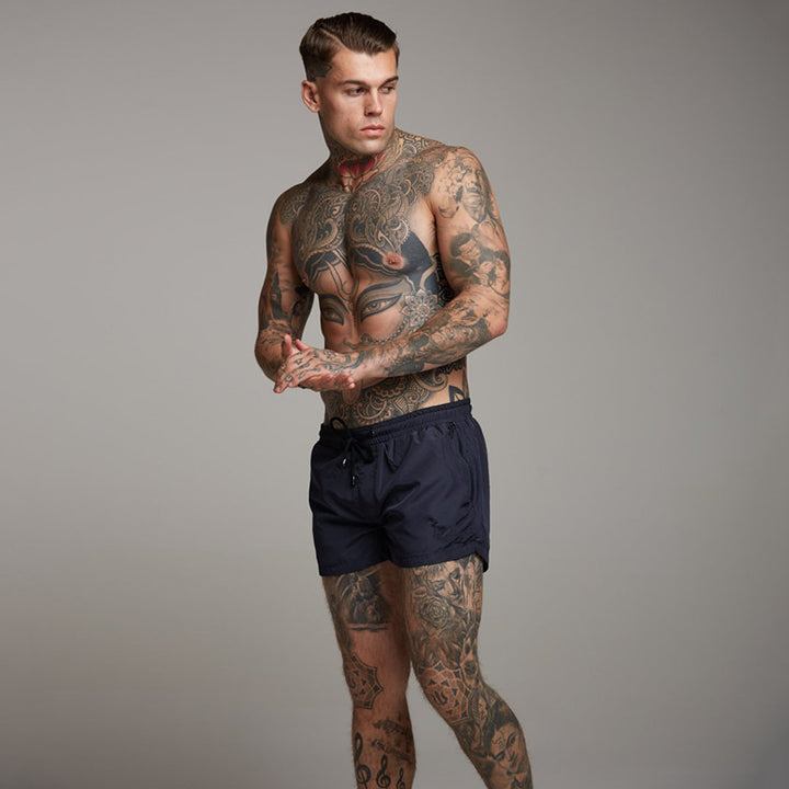 Shorts de bain pour hommes à séchage rapide avec poches zippées pratiques Lune London