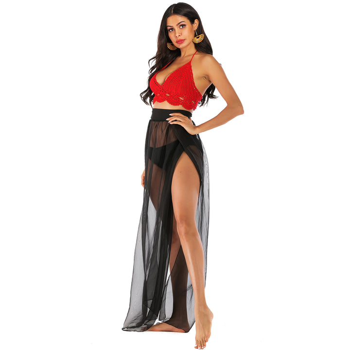 Chic and Style layered transparent maxi skirt ladies
