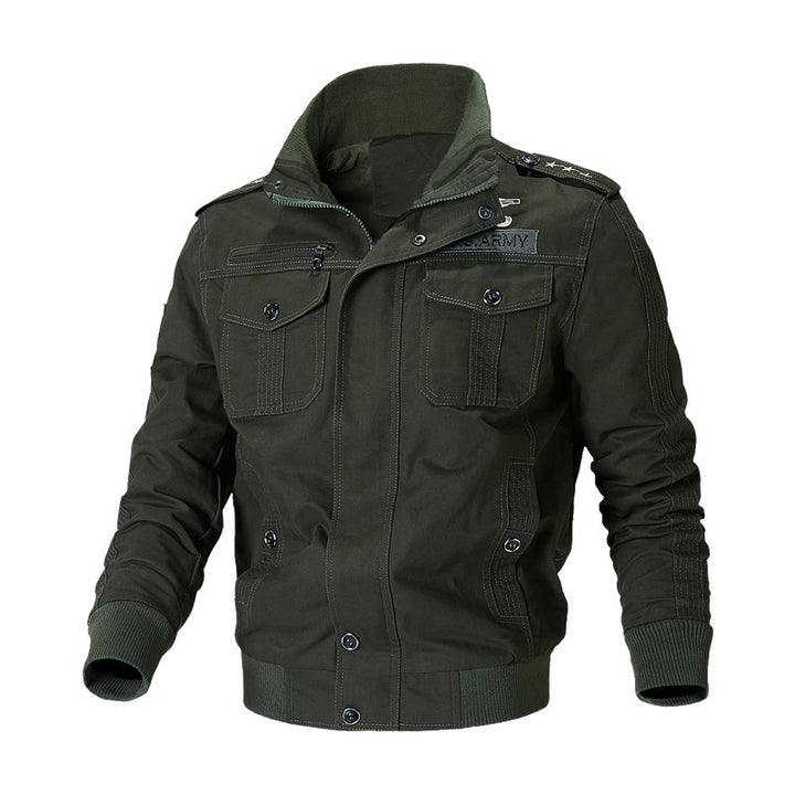Robust military jacket for men with versatile pockets Lune London