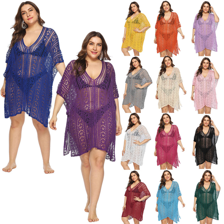 Ladies Bohemian Crochet Beach Cover Tunic Lune London