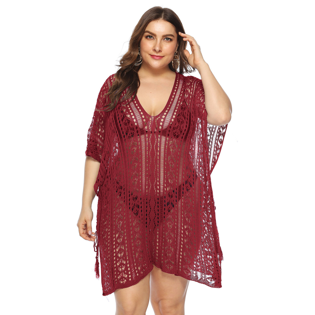 Ladies Bohemian Crochet Beach Cover Tunic Lune London