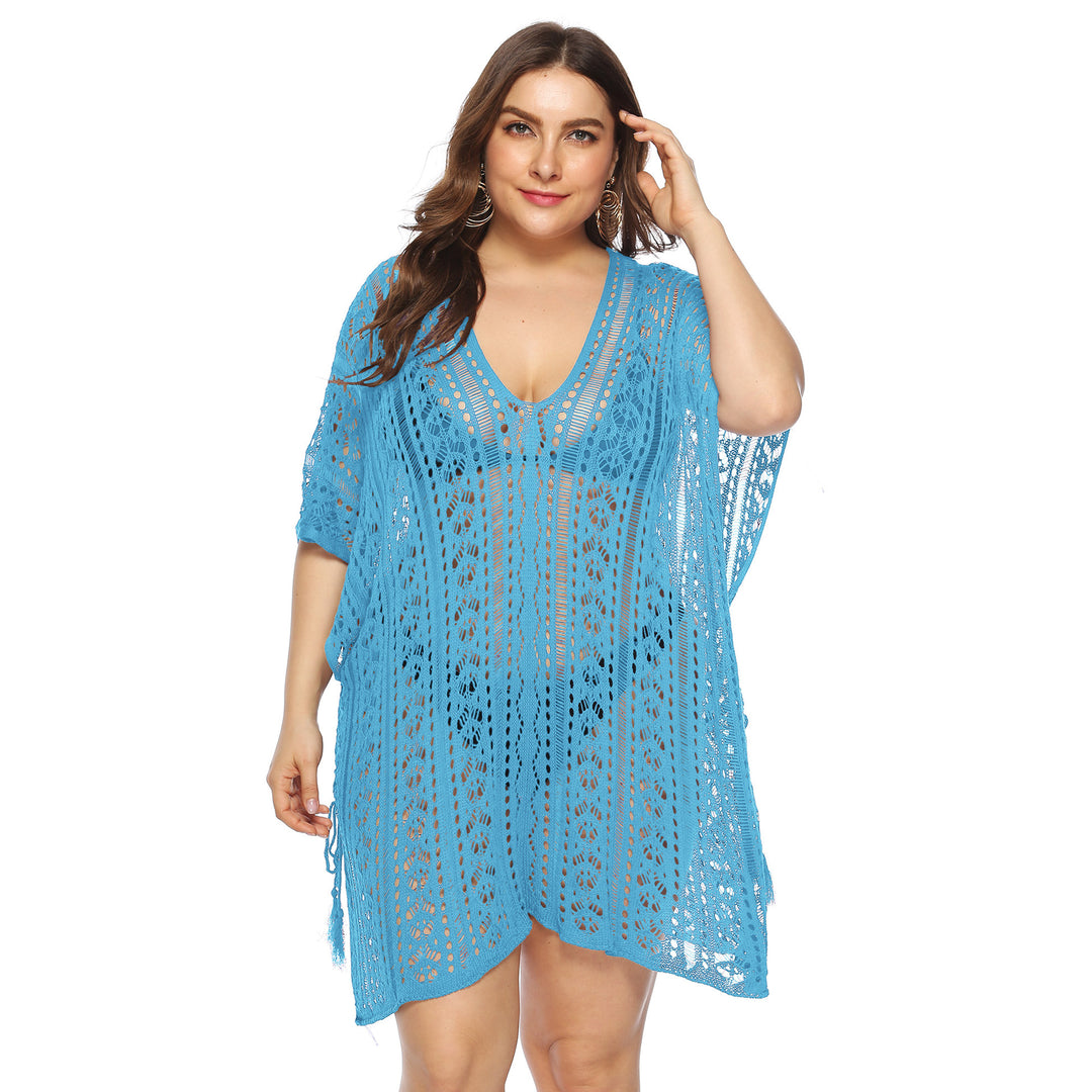 Ladies Bohemian Crochet Beach Cover Tunic Lune London