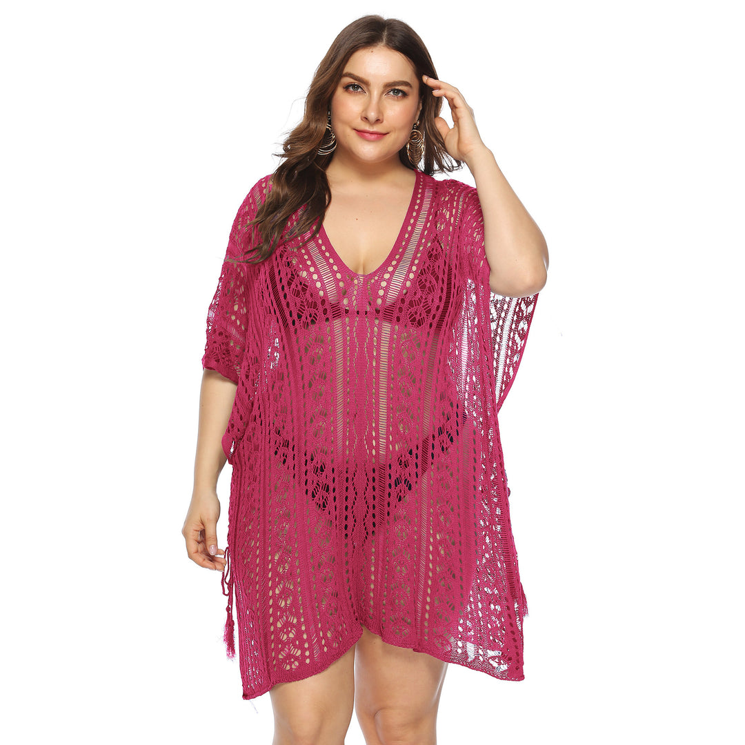 Ladies Bohemian Crochet Beach Cover Tunic Lune London