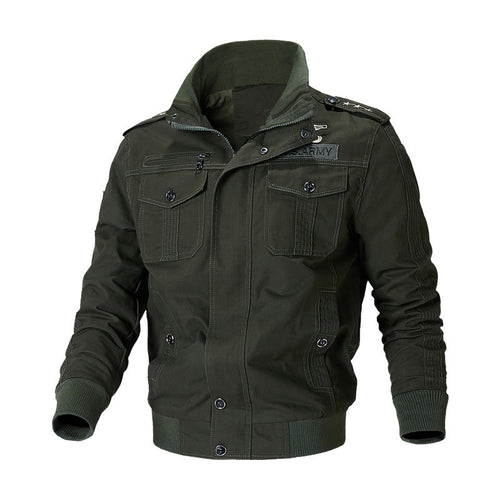 Robust military jacket for men with versatile pockets Lune London