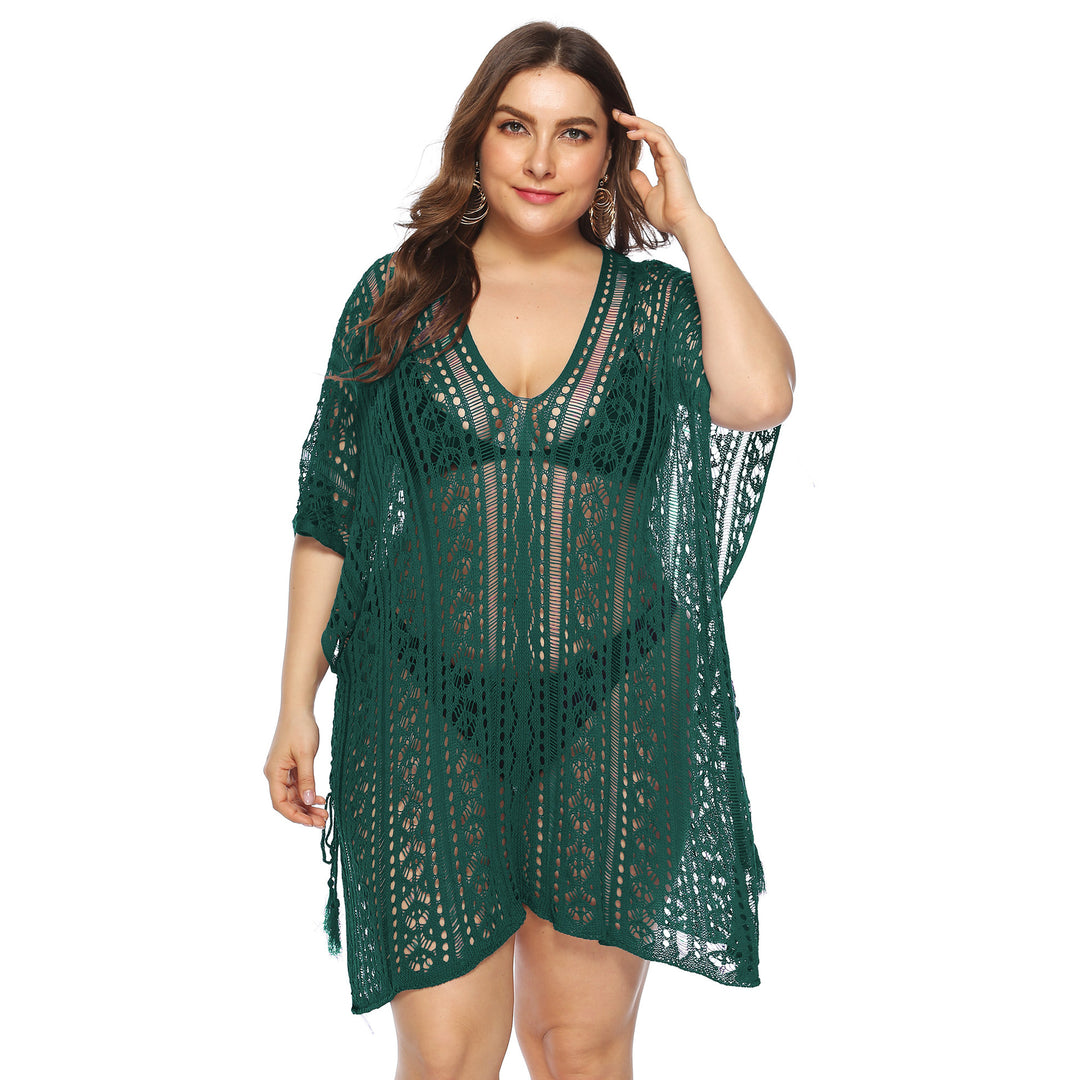 Ladies Bohemian Crochet Beach Cover Tunic Lune London