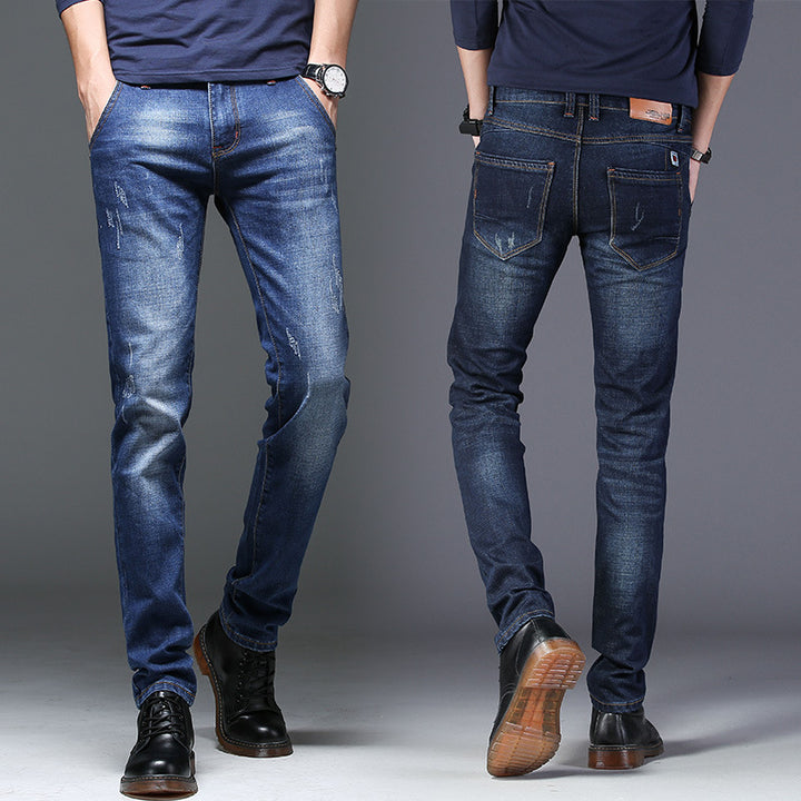 Slim-fit jeans for men with trendy distressed details Lune London