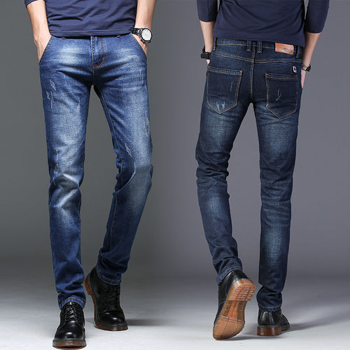 Slim-fit jeans for men with trendy distressed details Lune London