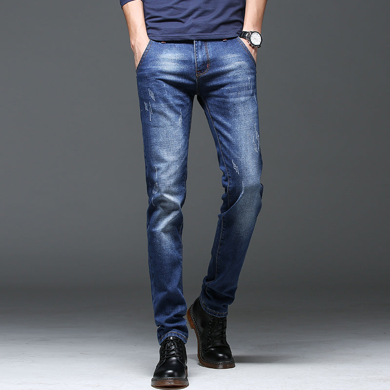 Slim-fit jeans for men with trendy distressed details Lune London